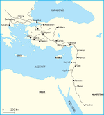 Osmanlı'da demiryolu güzergâhı haritası