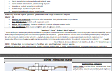 2025—2026 |Türk Kültür ve Medeniyet Tarihi Dersi | 1.Dönem 2.Sınava | Hazırlık Çalışma Kâğıdı