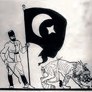 '{Category}' kategorisindeki 'Kut’ül Amâre Zaferi’ni anlatan bir Alman karikatürü' medyası